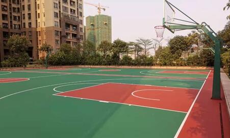 苏州车位划线解读篮球场环氧地坪漆怎么施工？