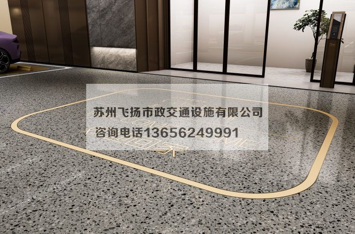 萬科左岸車庫劃線設(shè)計效果宣傳圖